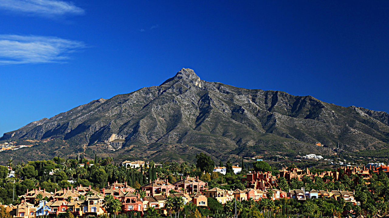 La Concha mountain rising over Marbella